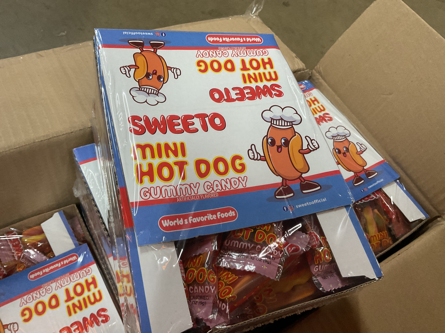SWEETO MINI HOTDOG 60CT