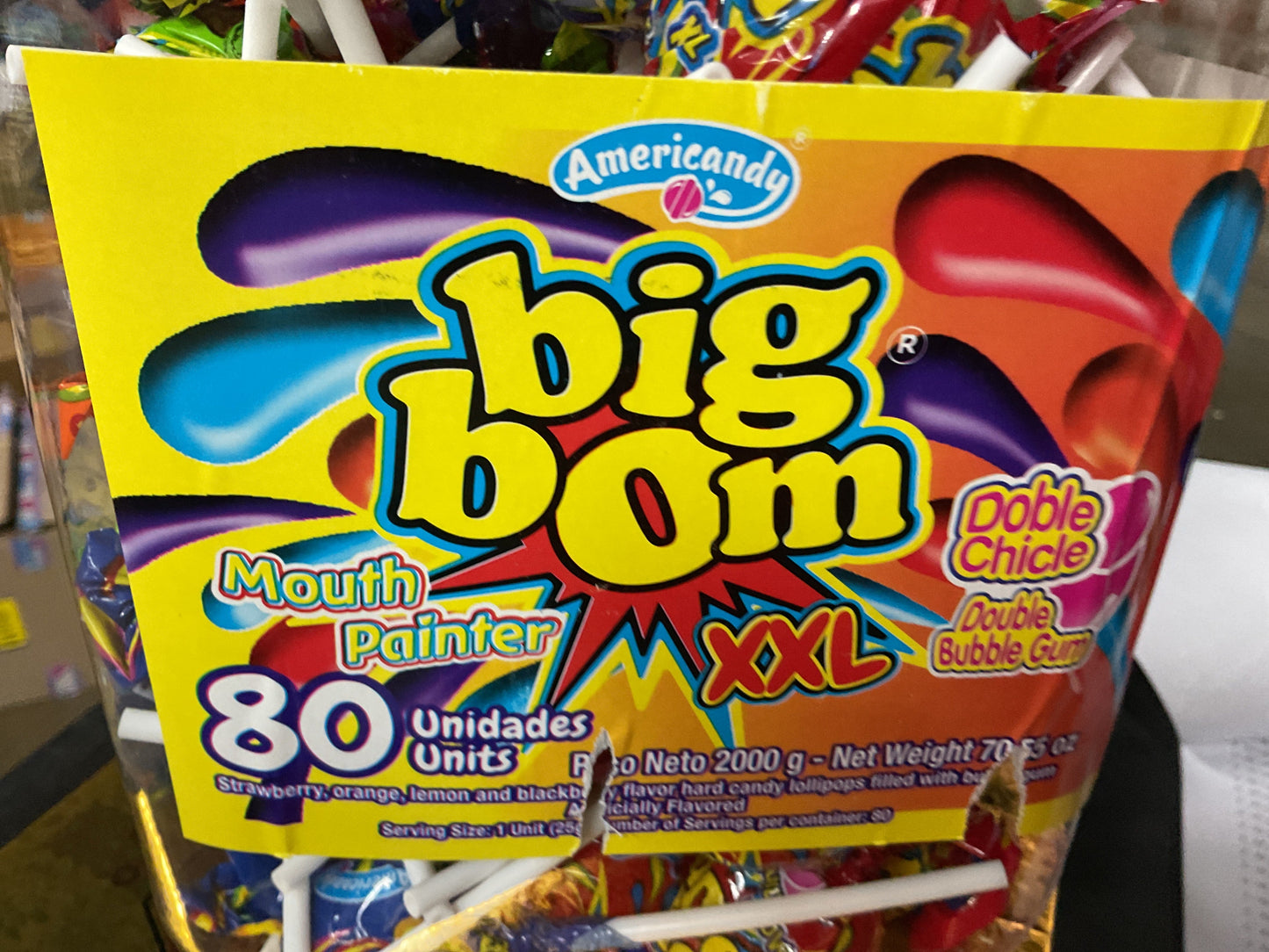 JARS BIG BOM LOLIPOPS XXL 80ct