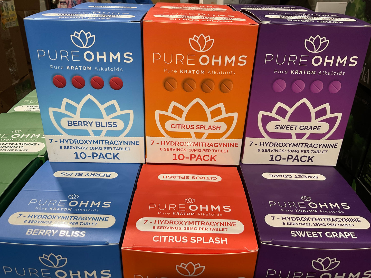 Pure OHMS 7 Hydroxymitragynine 8 Serving 18 mg x tablet