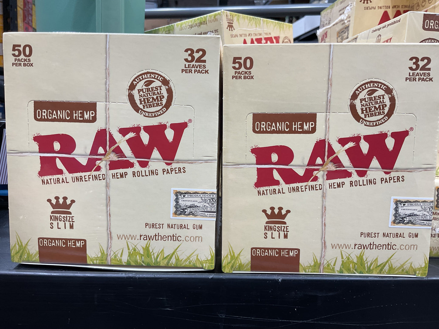 Raw Organic Hemp king Size (50 packs per box)