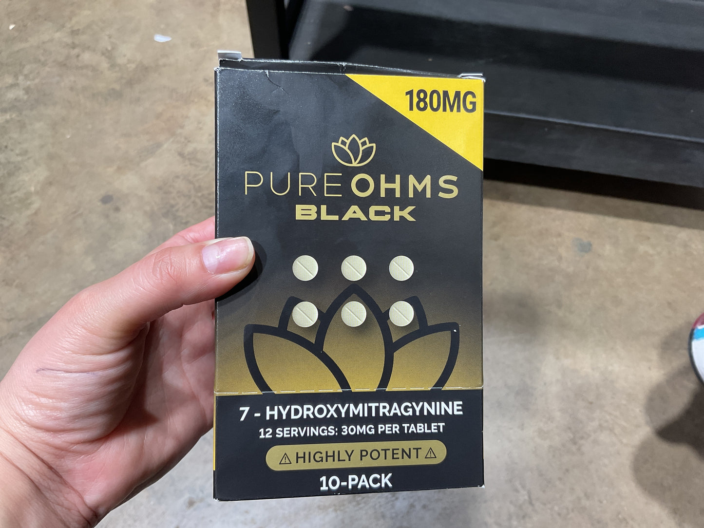 PURE OHMS BLACK 10 Pack 30 Mg