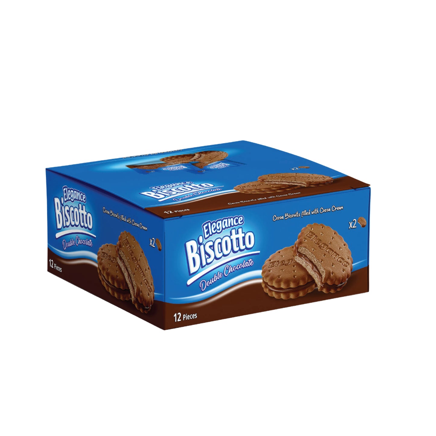 Elegance Biscotto Cocoa Triple Chocolate 24pcs