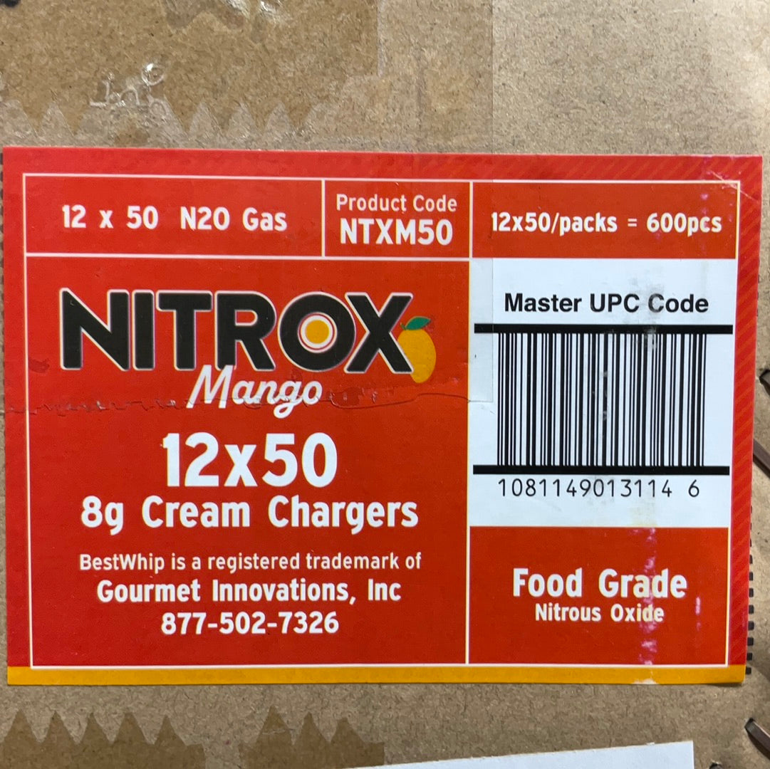 Nitrox N20 Cream Charges 12x50 8g