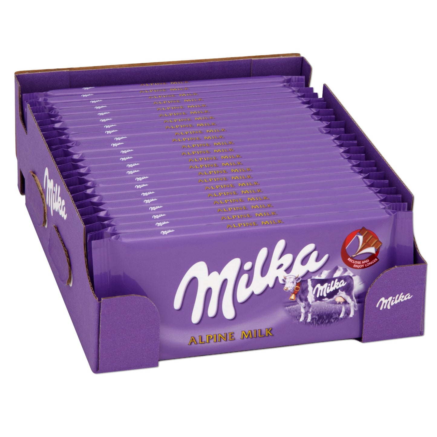 MILKA ALPINE MILK CHOCOLATE 80g 27pcs