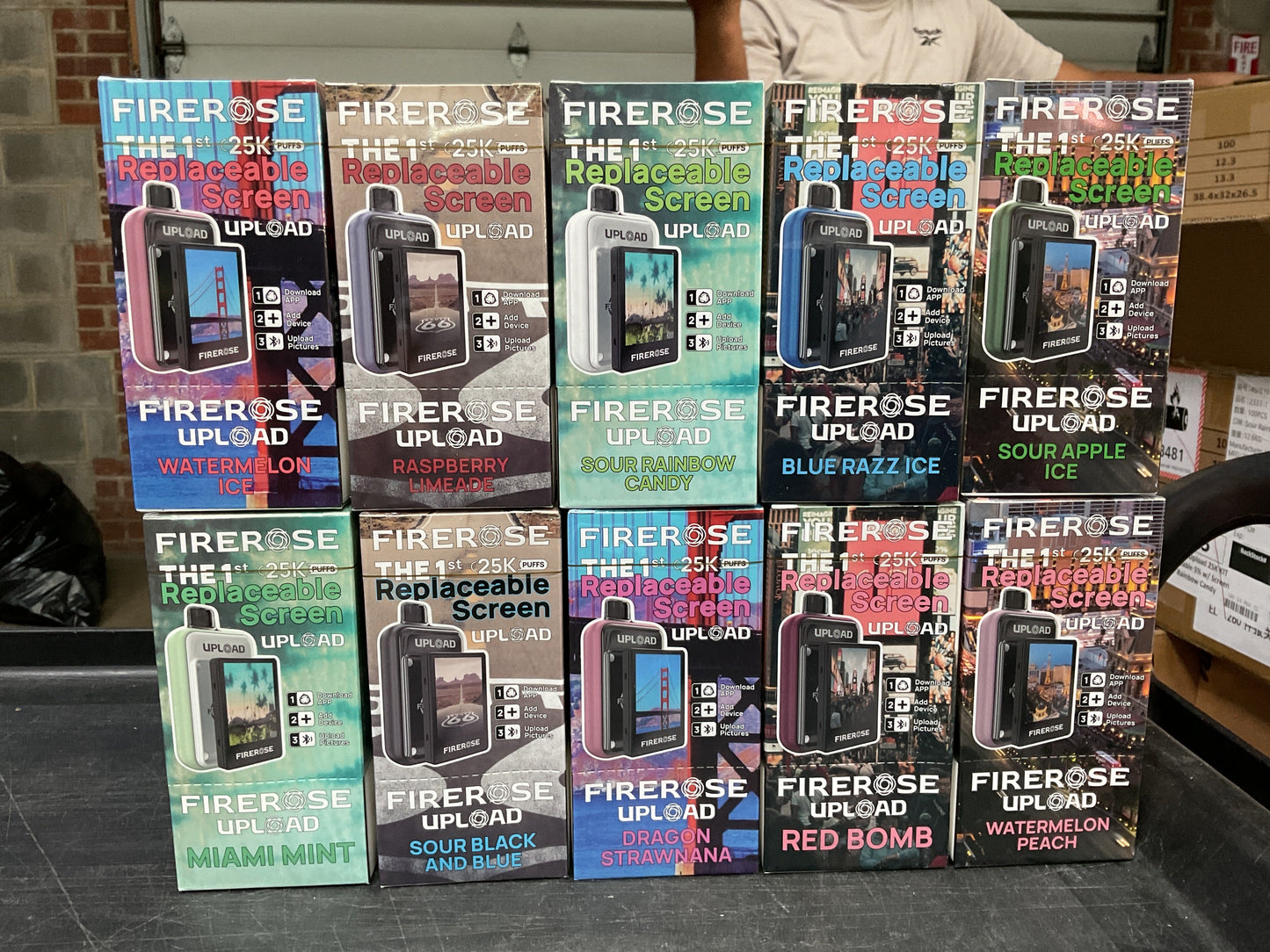 Firerose Upload 25K puffs (5 pack)