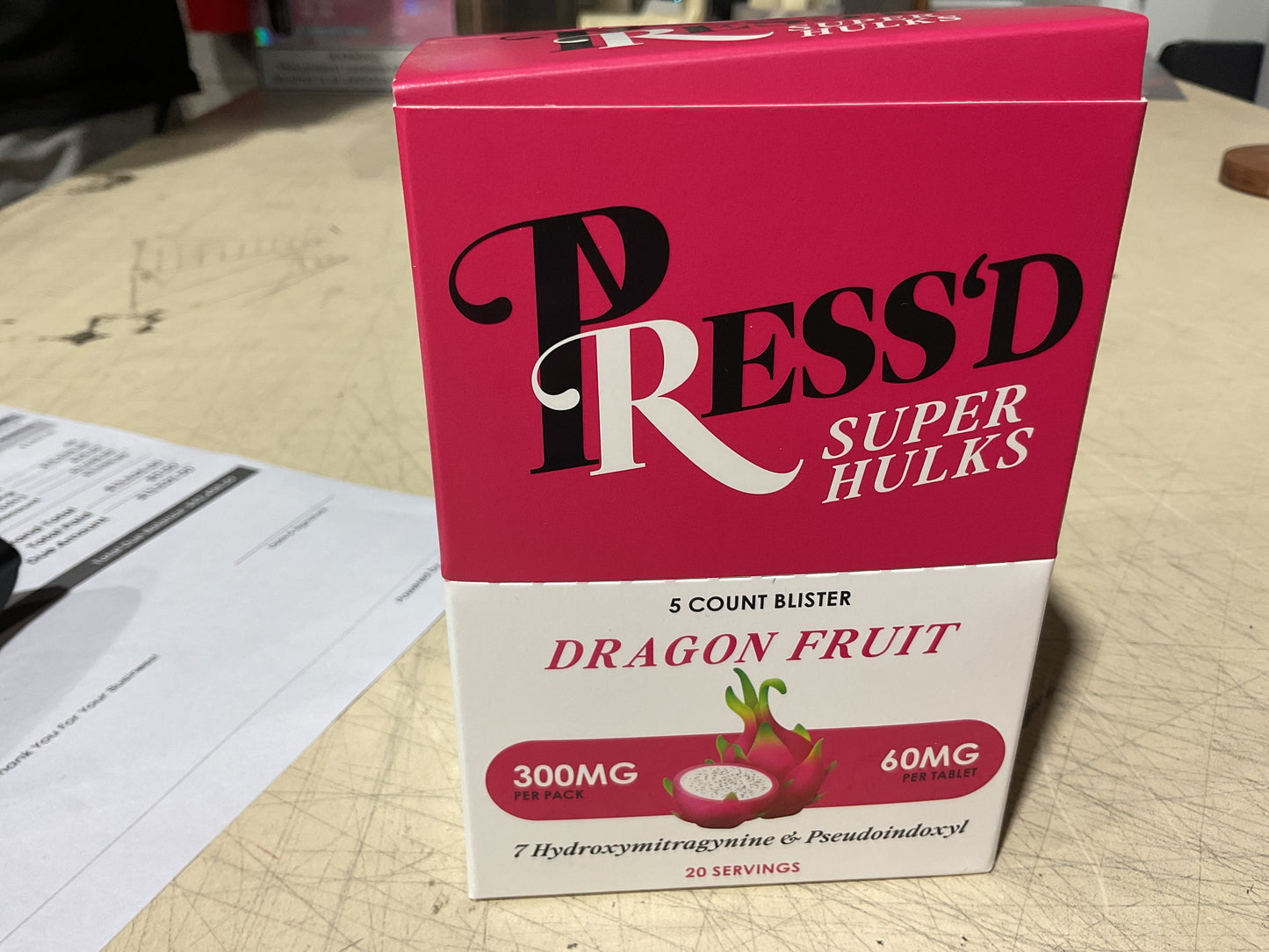 PRESS’D Super Hulks (300 MG) (60 MG Tablet) Hydroxymitragynine
