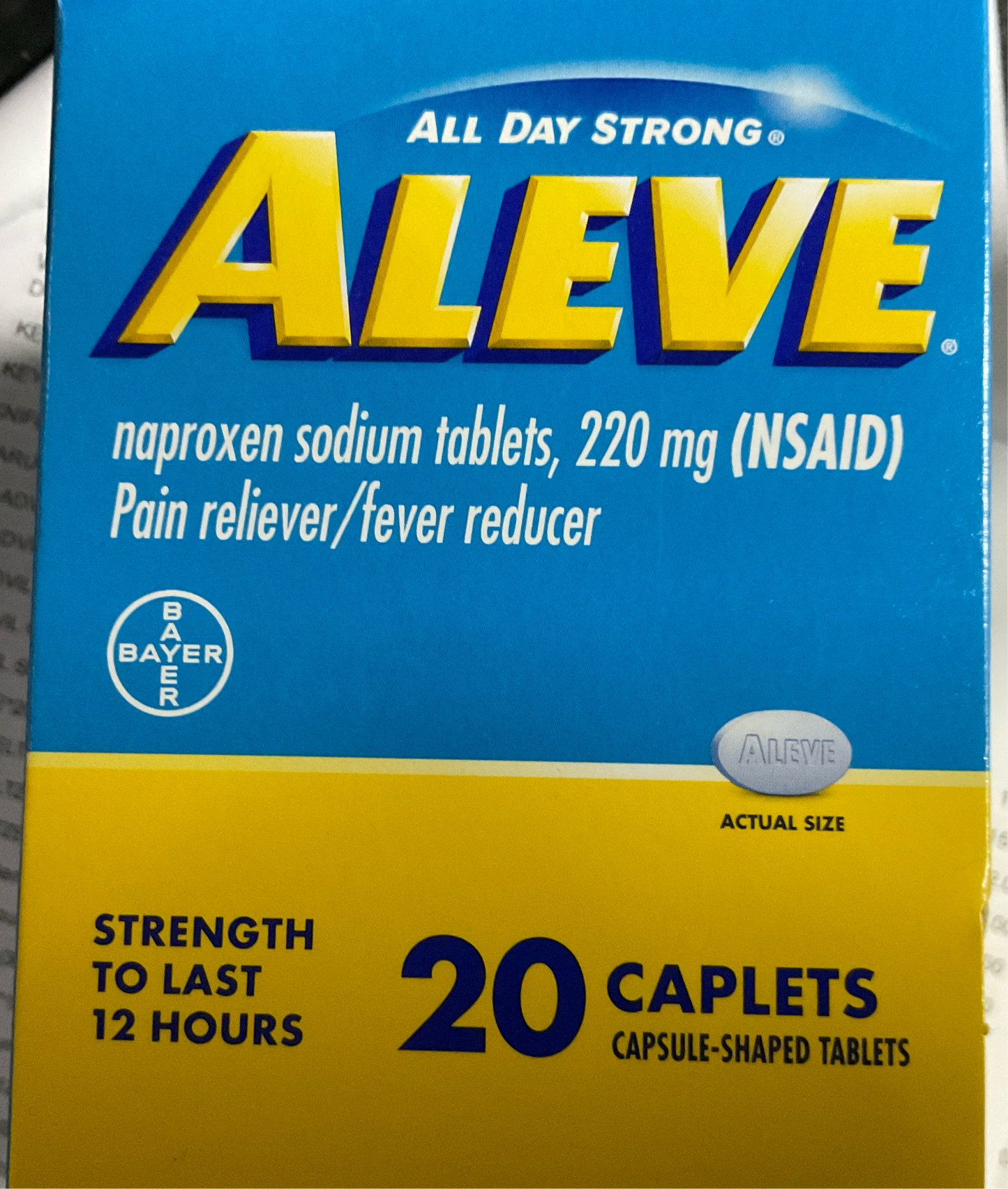 MD ALEVE 20ct E6