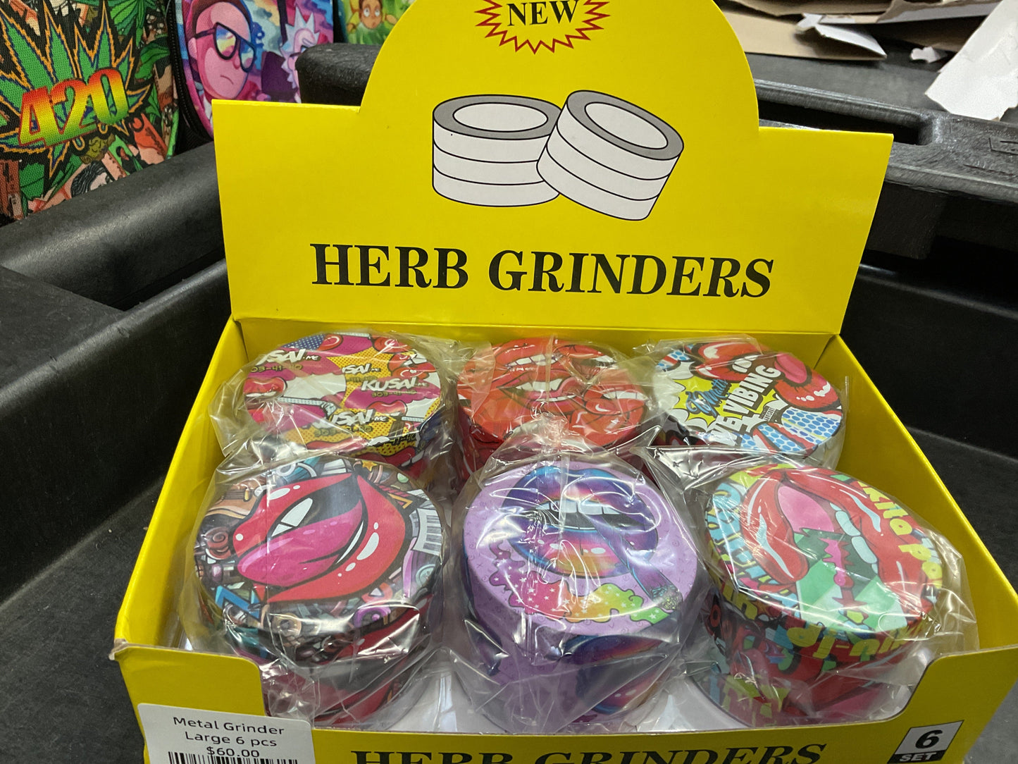 Metal Grinder Herbs 6 pcs
