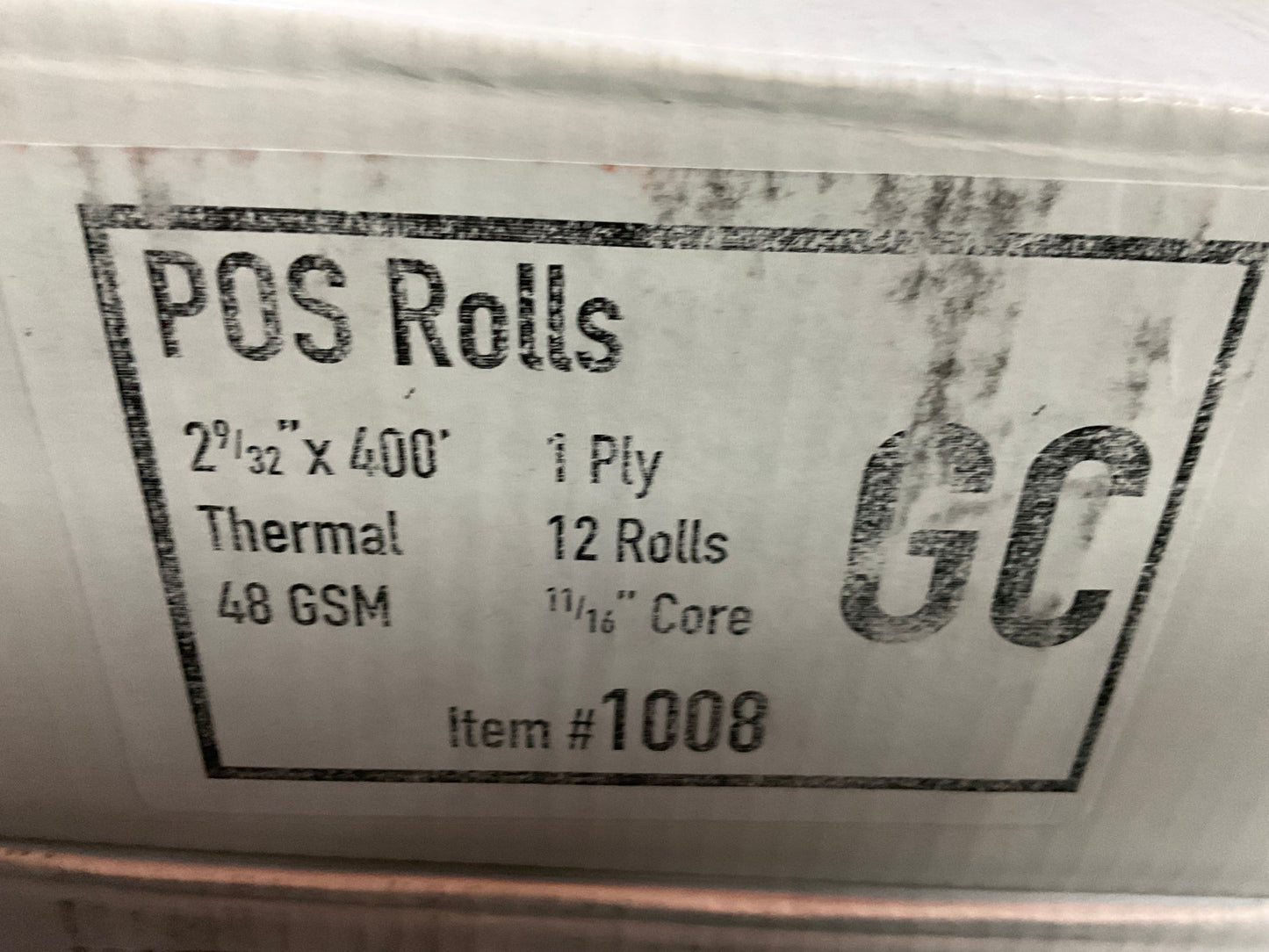 THERMAL PAPER PUMP 400FT 12ct