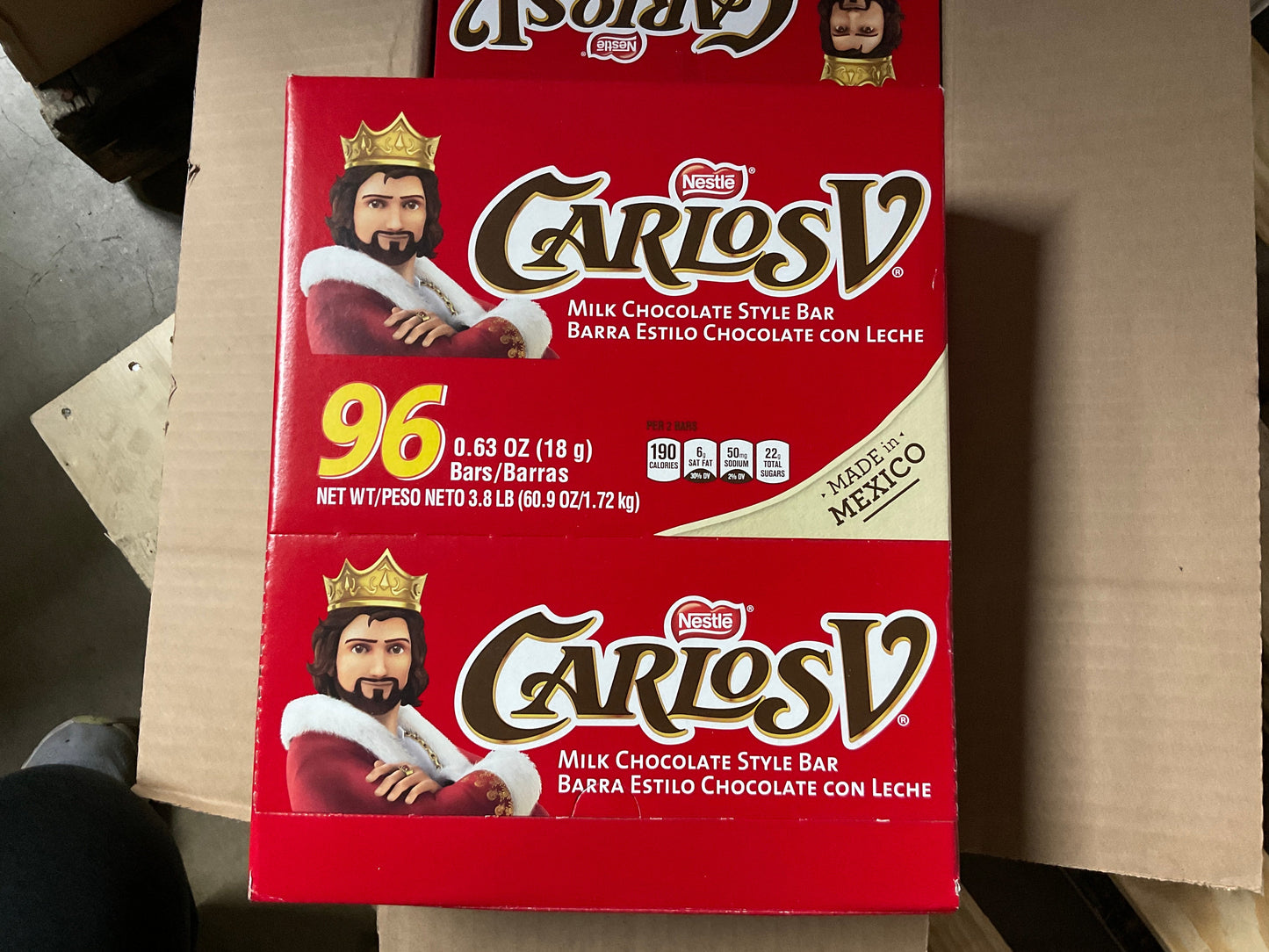Milk Chocolate Bar Nestle Carlos V