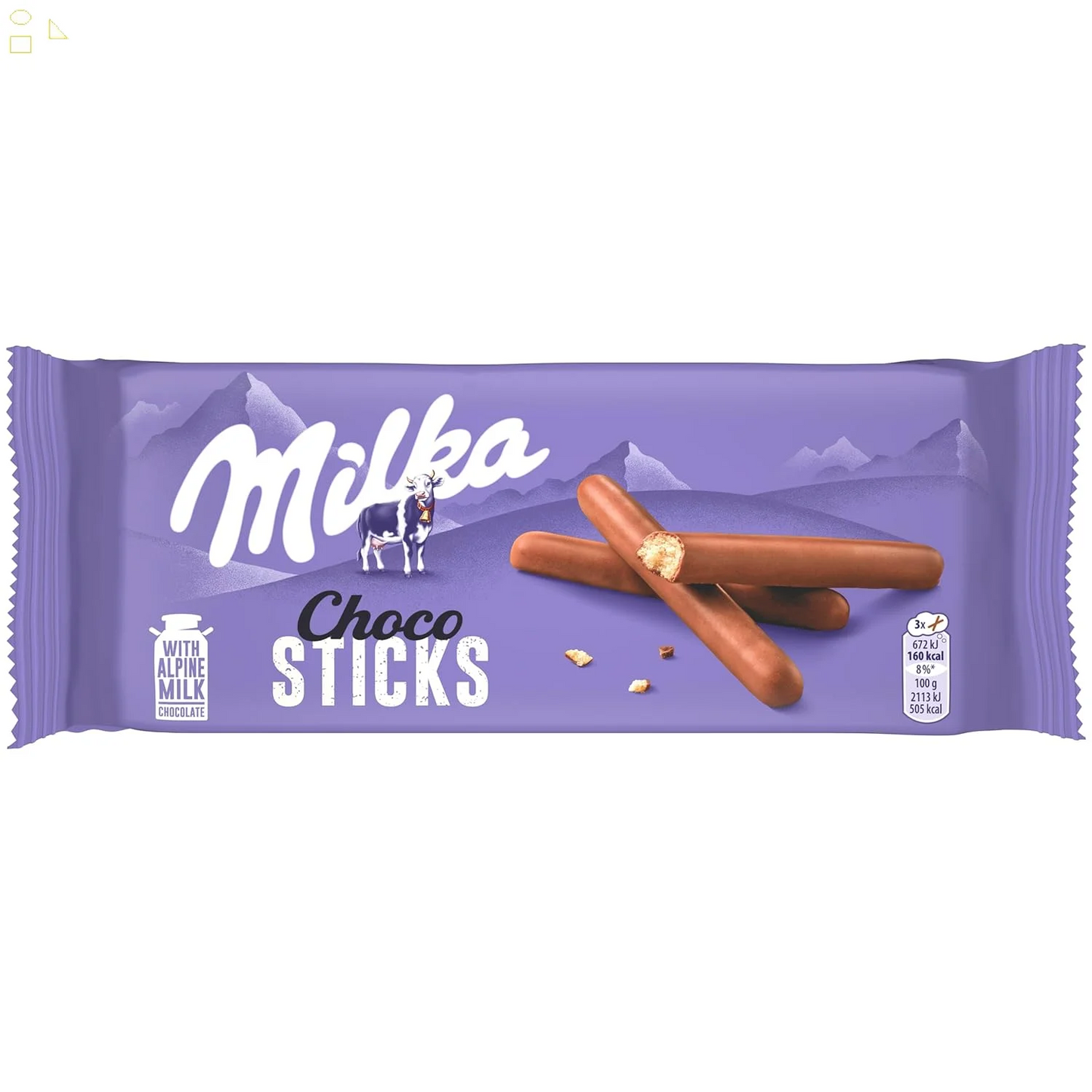 MILKA CHOCO STICKS BISCUITS 112g 20PCS