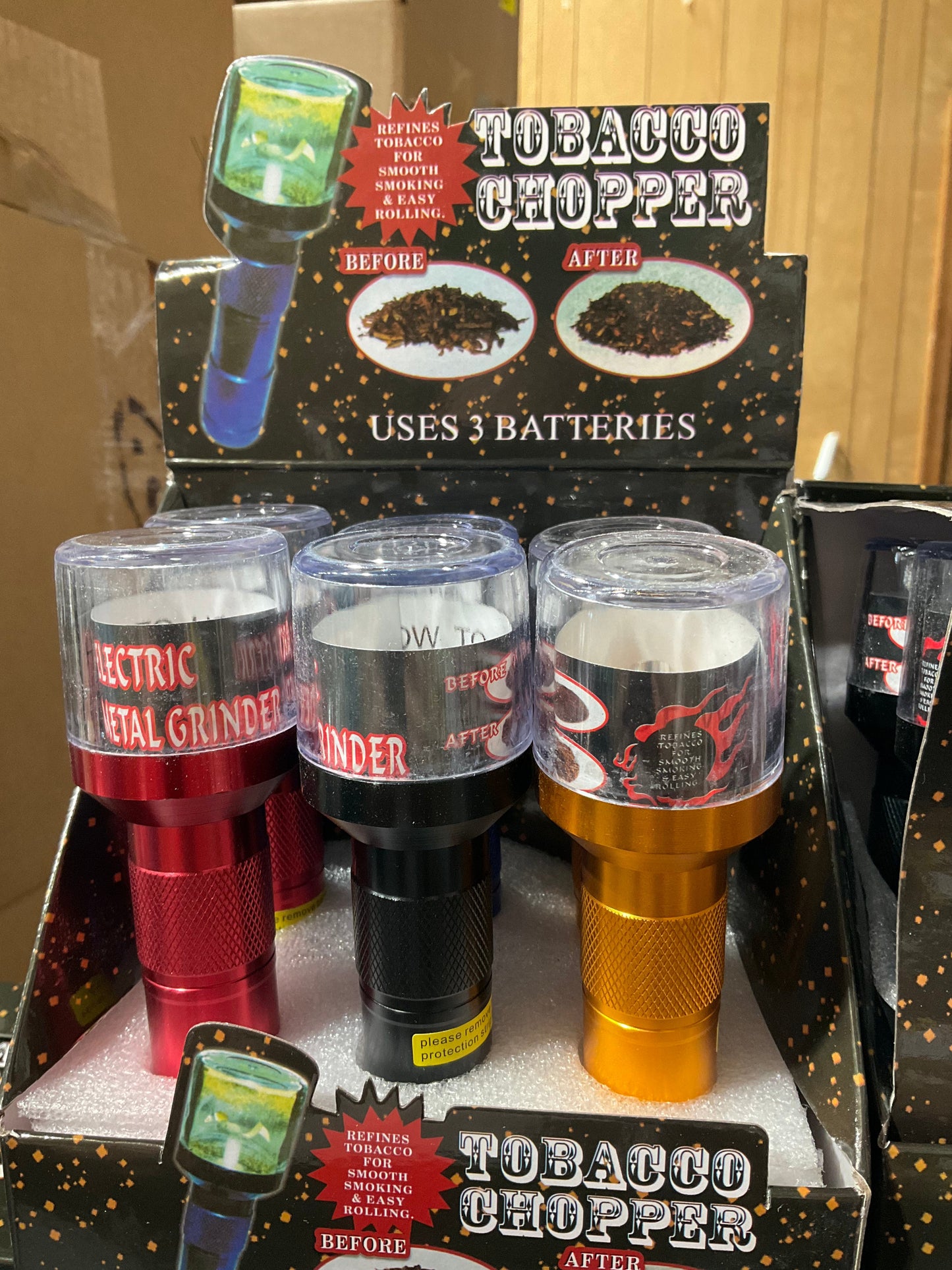 Tobacco Chopper Electric Metal Grinder