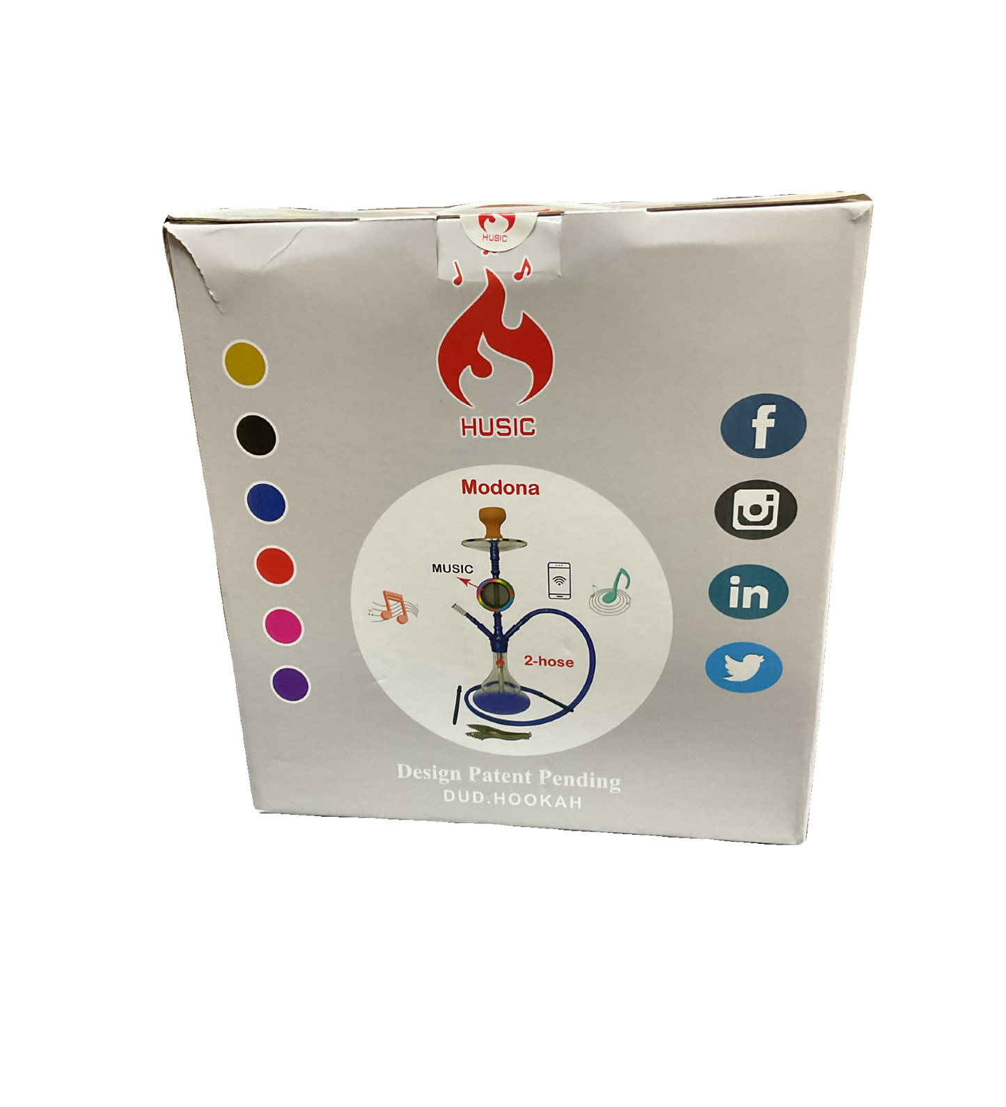 Hookah Husic Modona Music 2 Hoses
