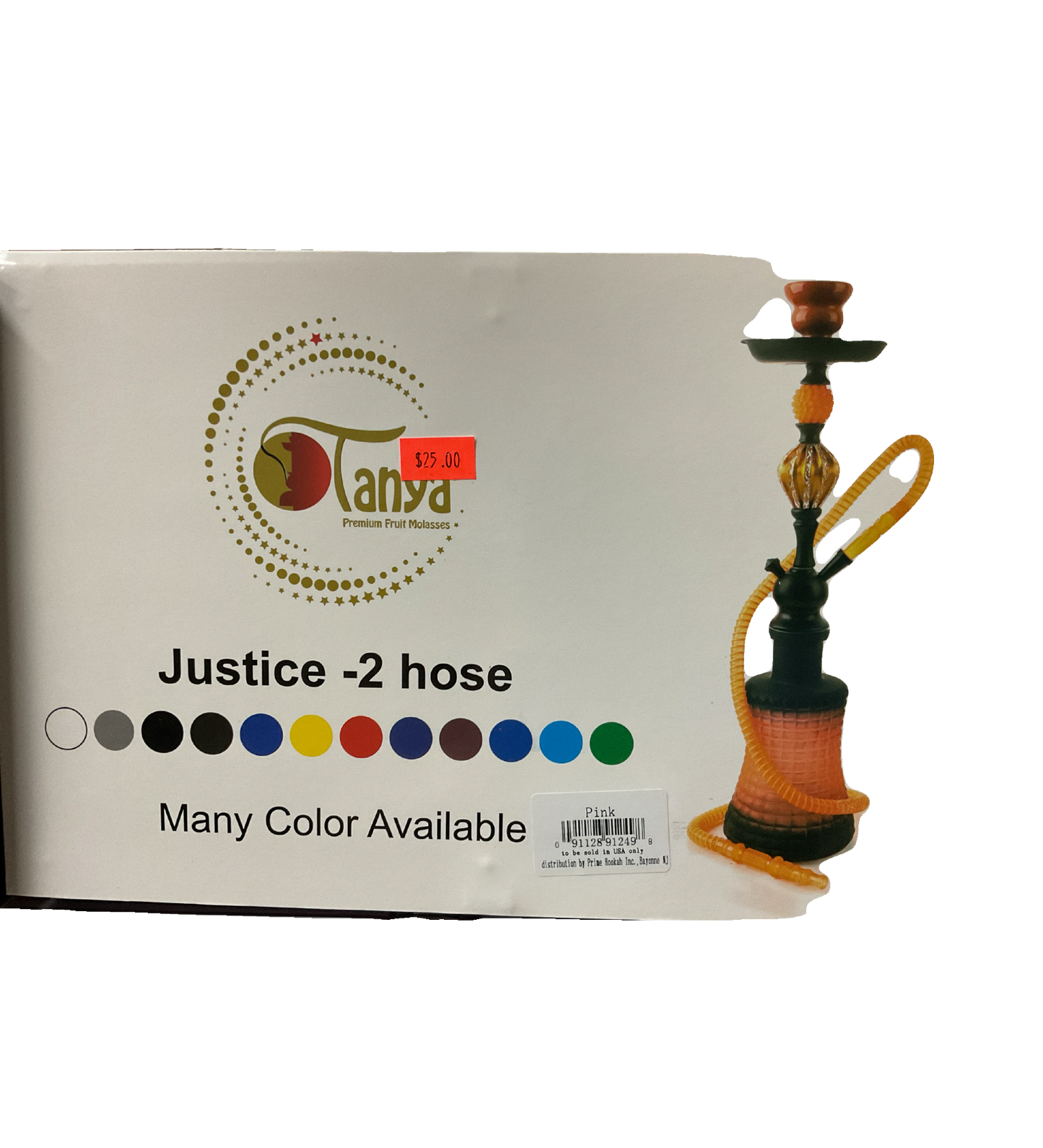 Hookah Tanya Justice 2 Hose Traveling