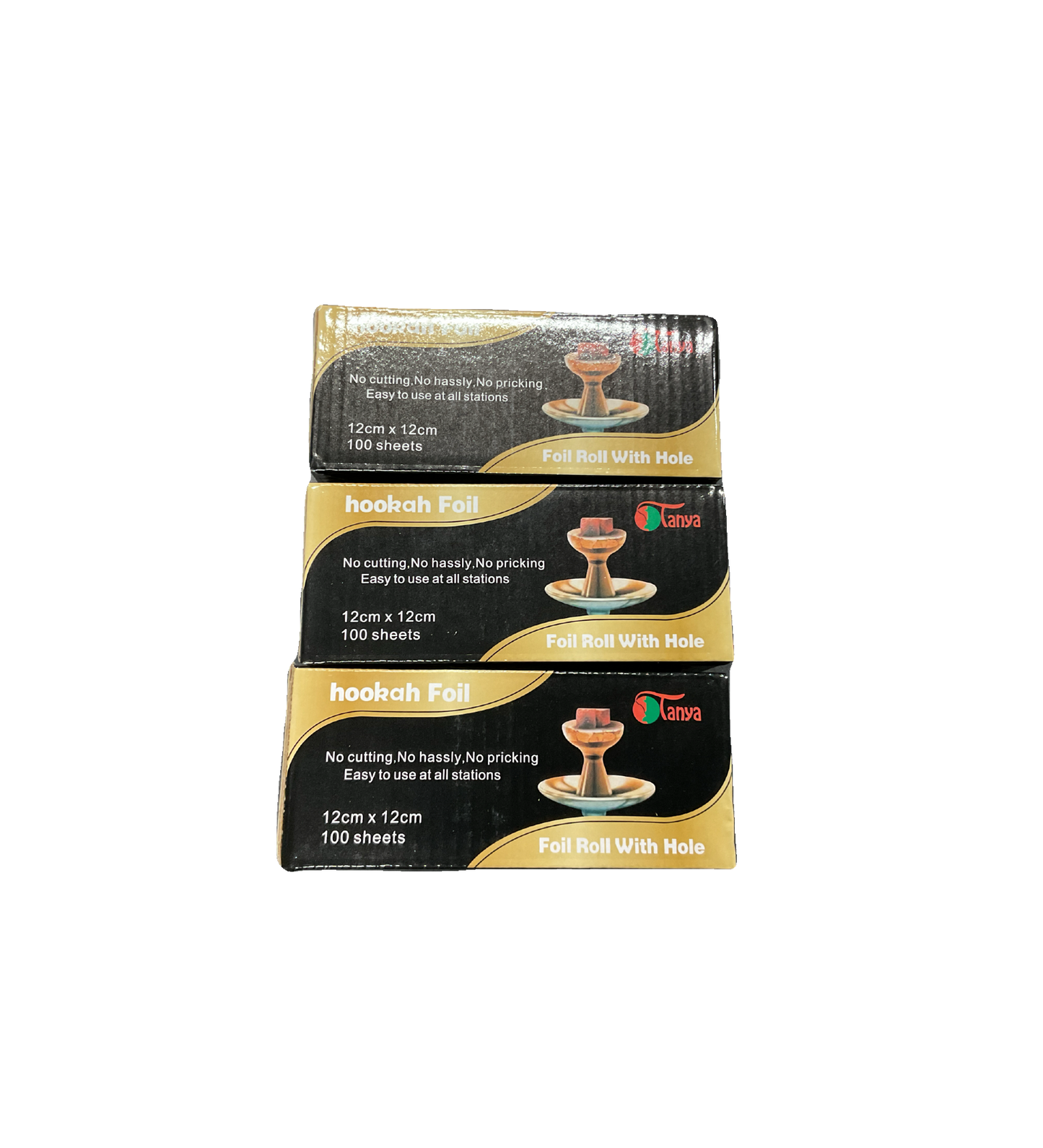 Tanya Gold Foil Hookah Pre-Roll Small (100 Shees) *12cmx12cm*
