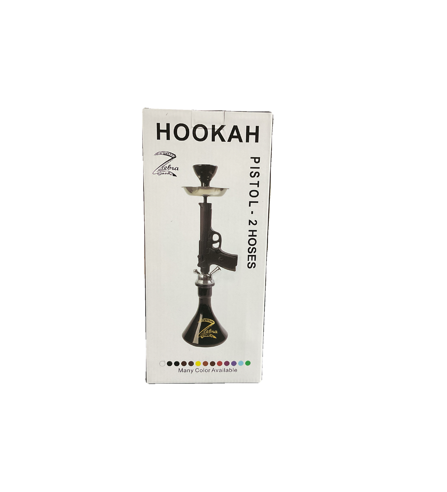 Zebra Hookah Pistol 2 Hoses