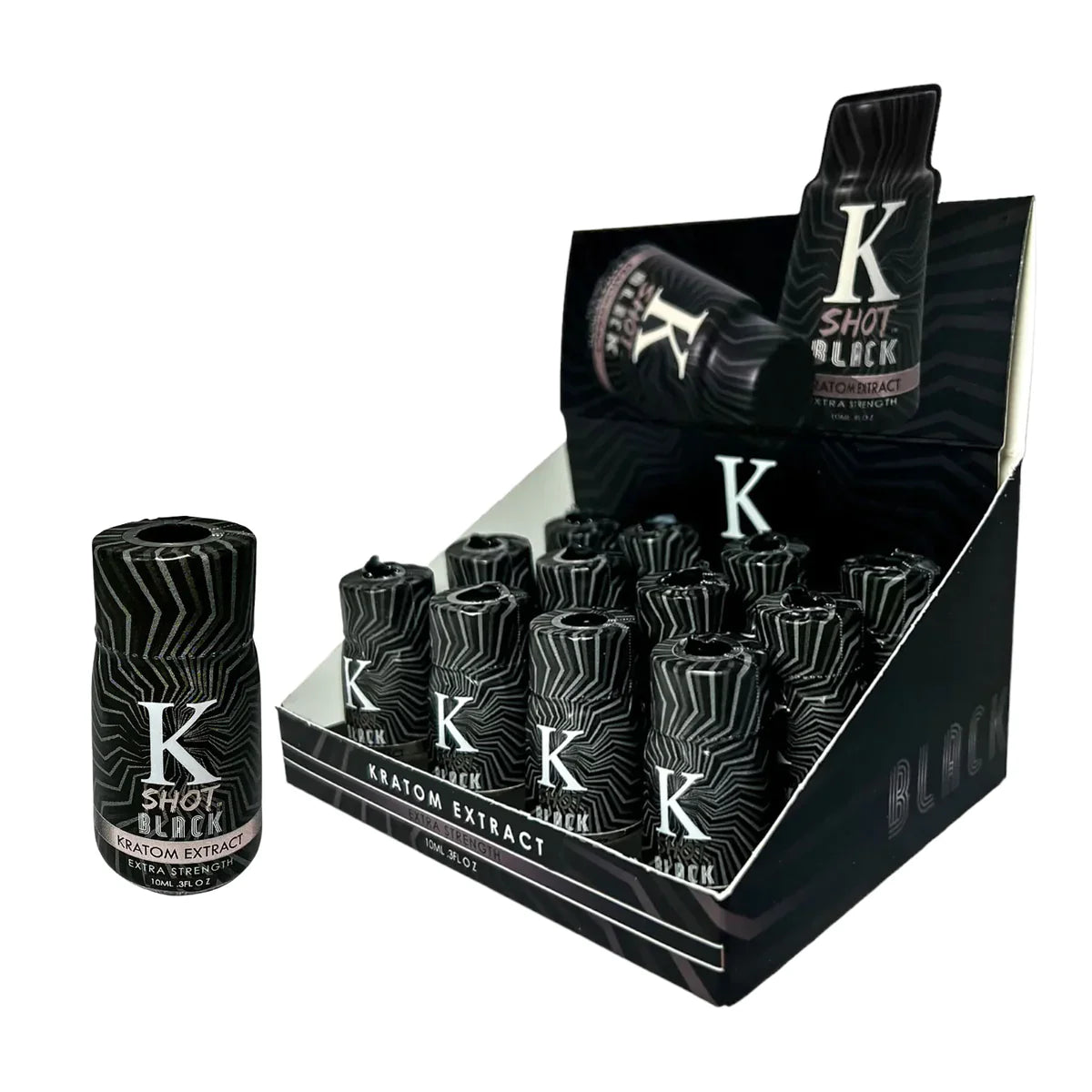 K Shot Black Kratom Extract Strength (12Pc)