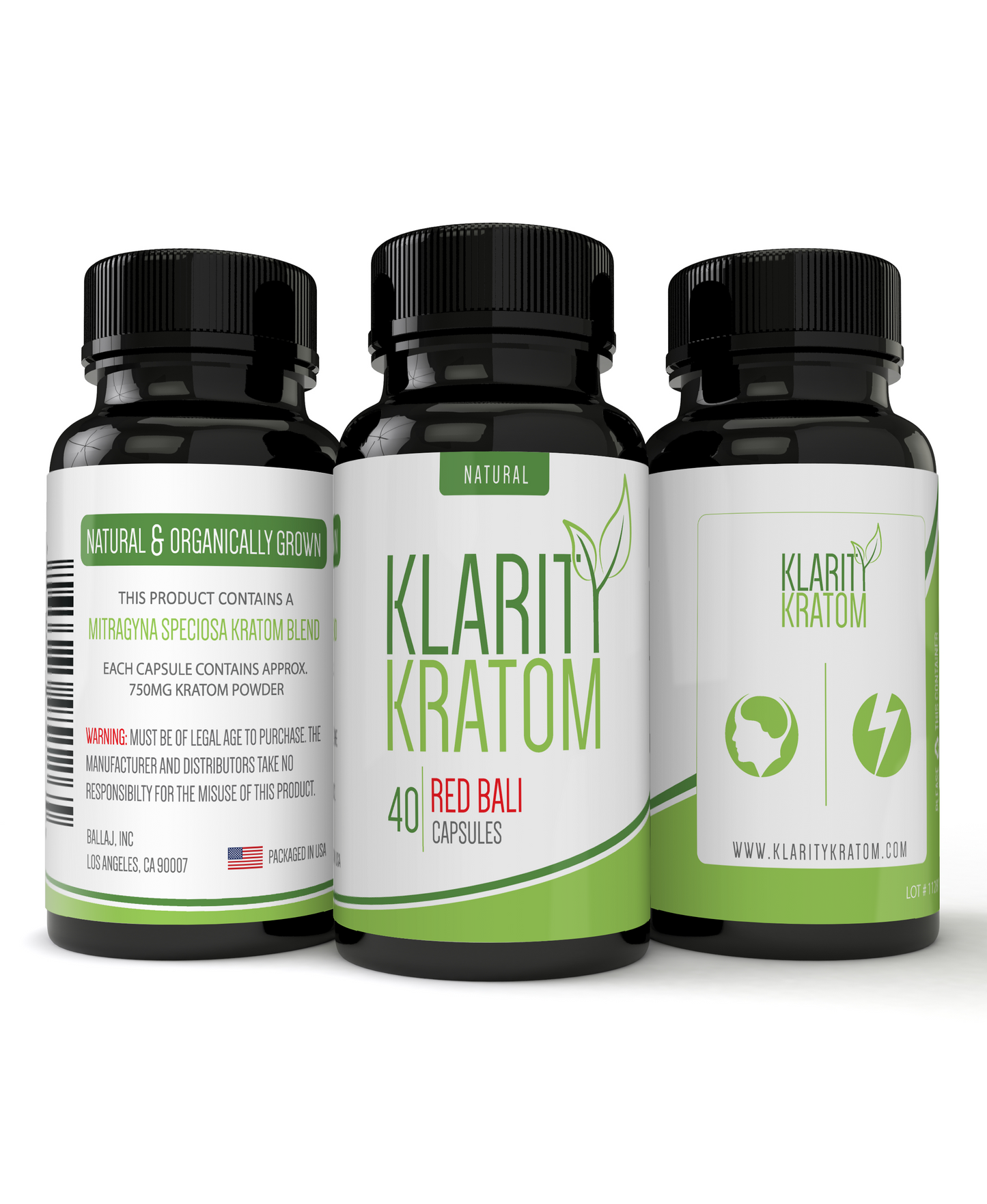 Klarity Kratom Natural (40 Capsules)