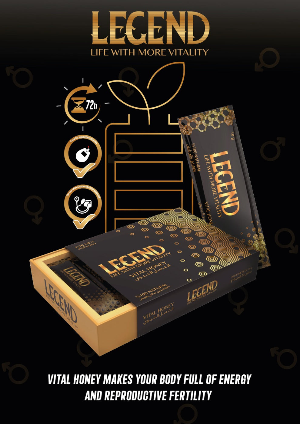 Legend Vital Honey 10g 12 Satchets