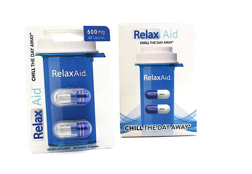 Relax Aid Chill The Day Away (2 Capsules 6X Packs) 600 Mg