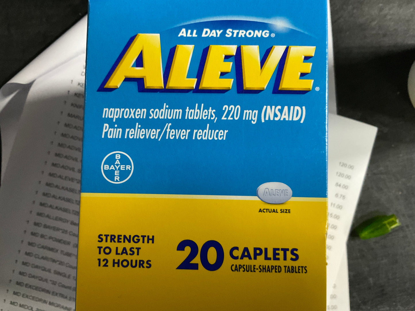 MD ALEVE 20ct E6
