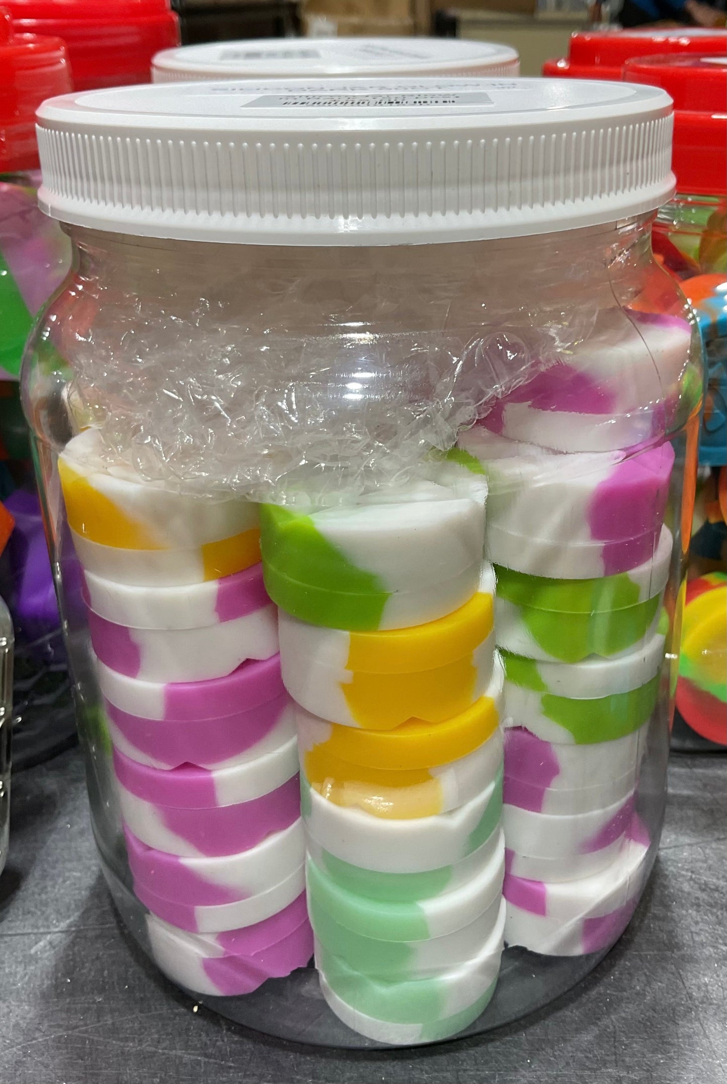Silicone Jar Glowm In Dark 50 Pcs