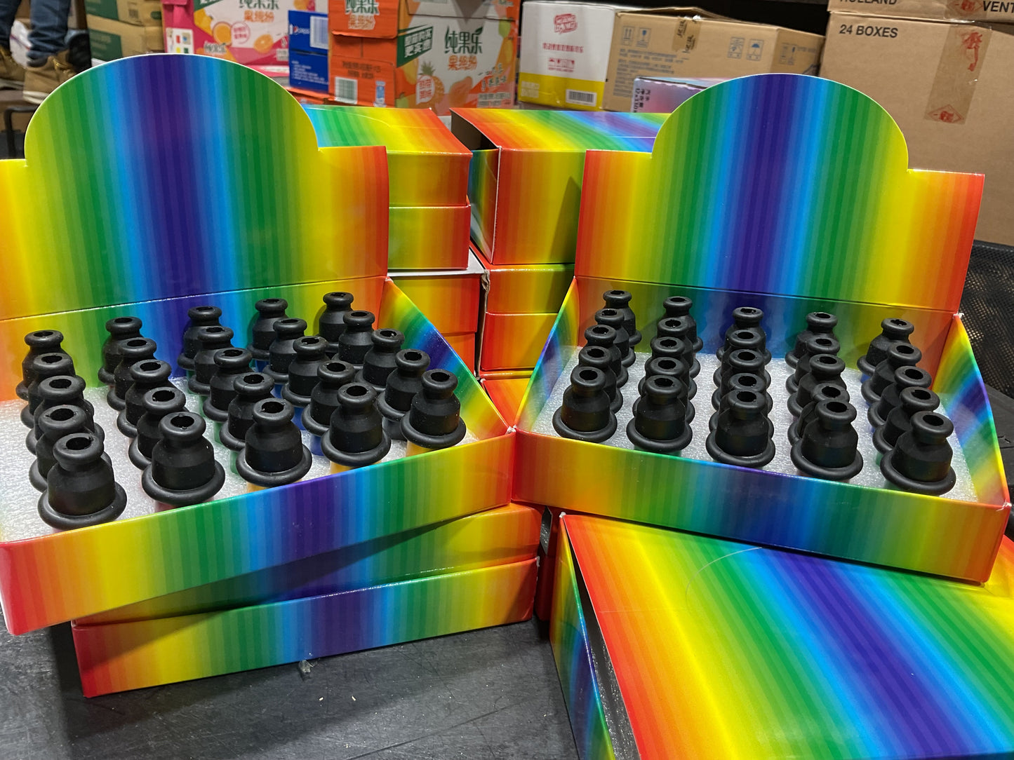 Hiter Metal Color With Rubber Tips (25pcs)