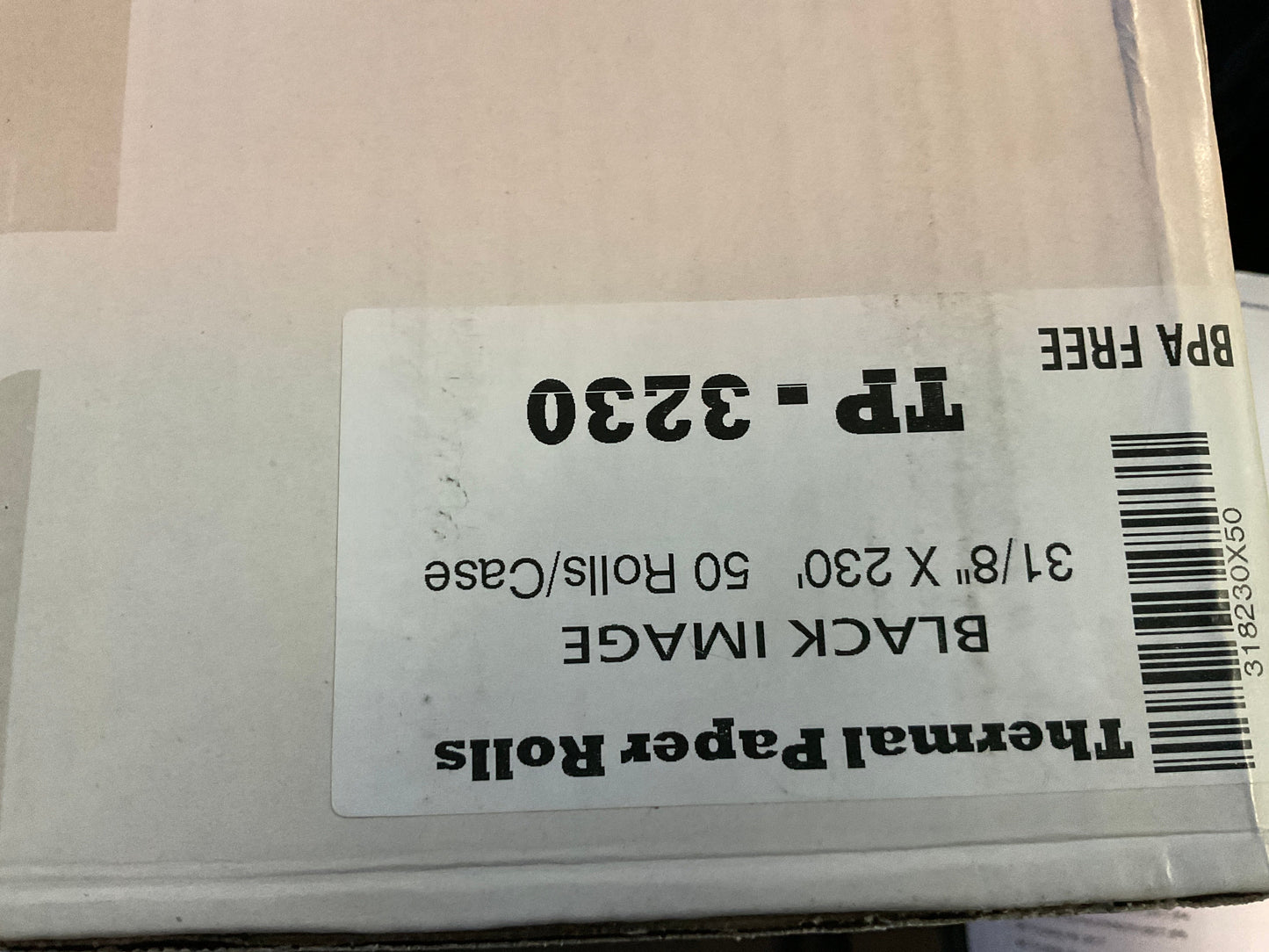 THERMAL PAPER 3 1/8 x230 50 rolls-box
