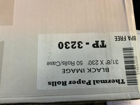 THERMAL PAPER 3 1/8 x230 50 rolls-box