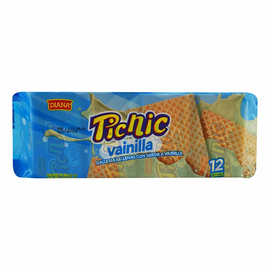 Diana Picnic Wafers 12 Pcs Mexican