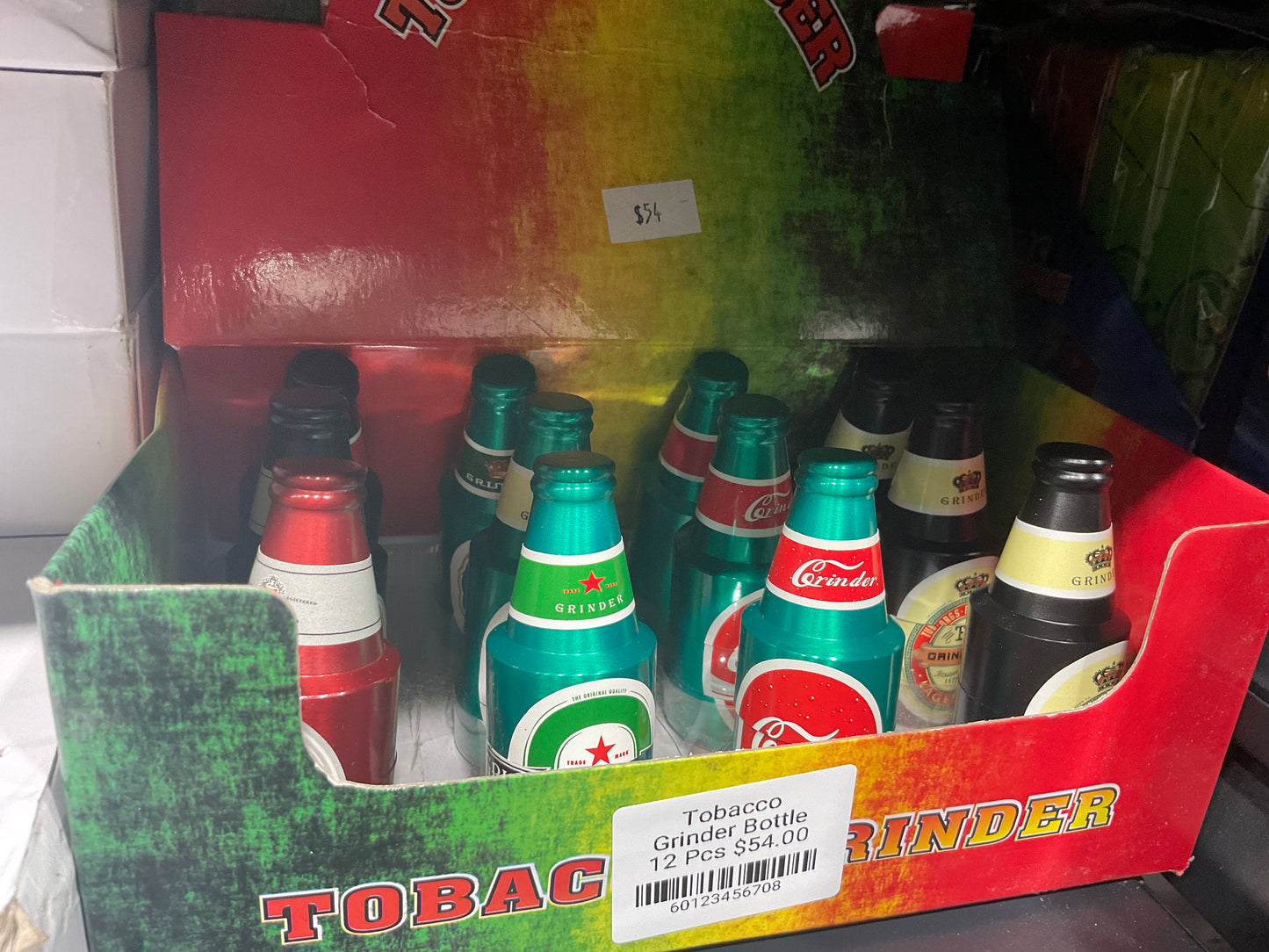 Tobacco Grinder Bottle 12Pcs