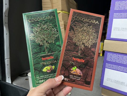 TERRAVITA COCOACARA DARK Chocoloate 77% (100G) x 8pcs