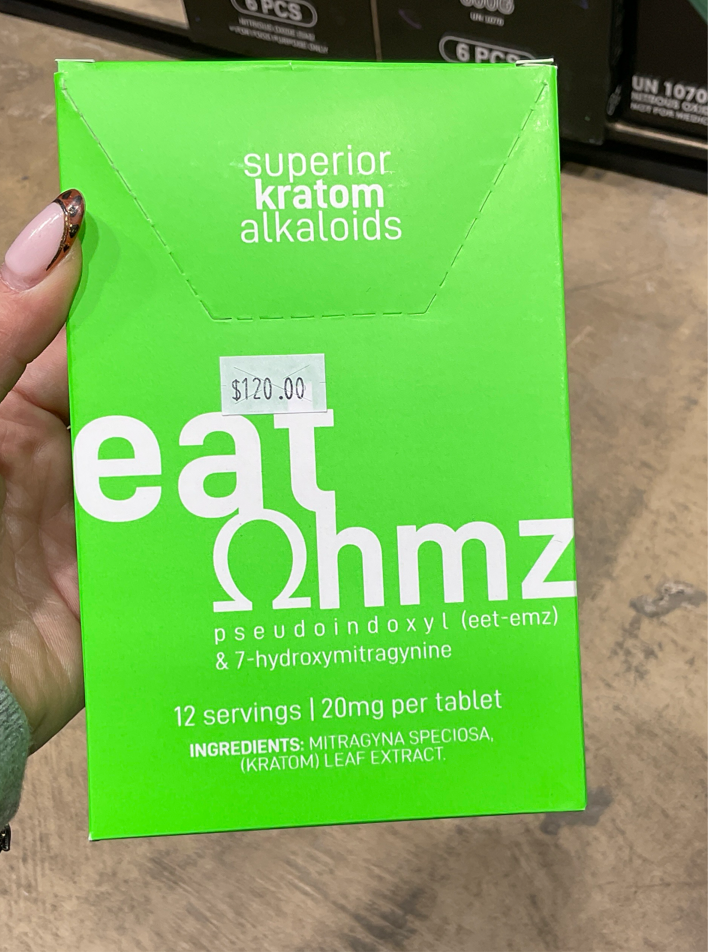 Eat OHMZ Pseudoindoxyl & 7 Hydroxymitragynine (6Pk -6ct)