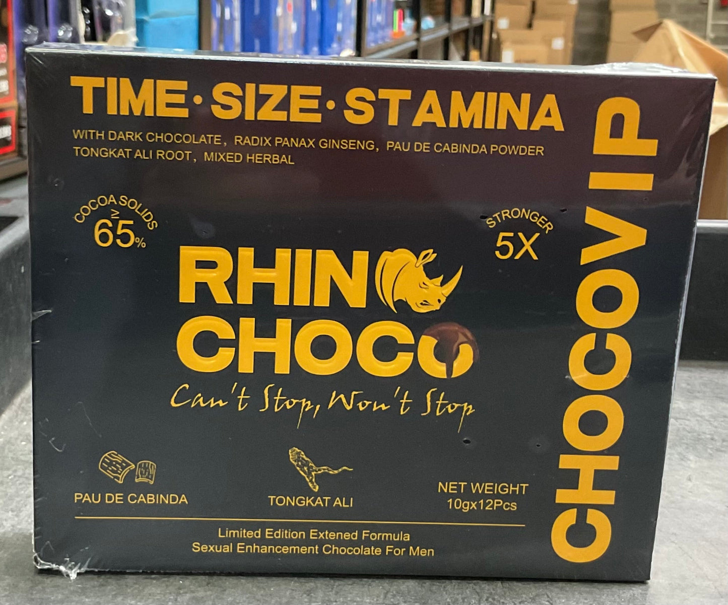 Rhino Chocolate 5x Stronger (12 Pcs)