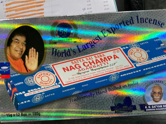AF SATYNA NAG CHAMPA 15Gx12 pcs