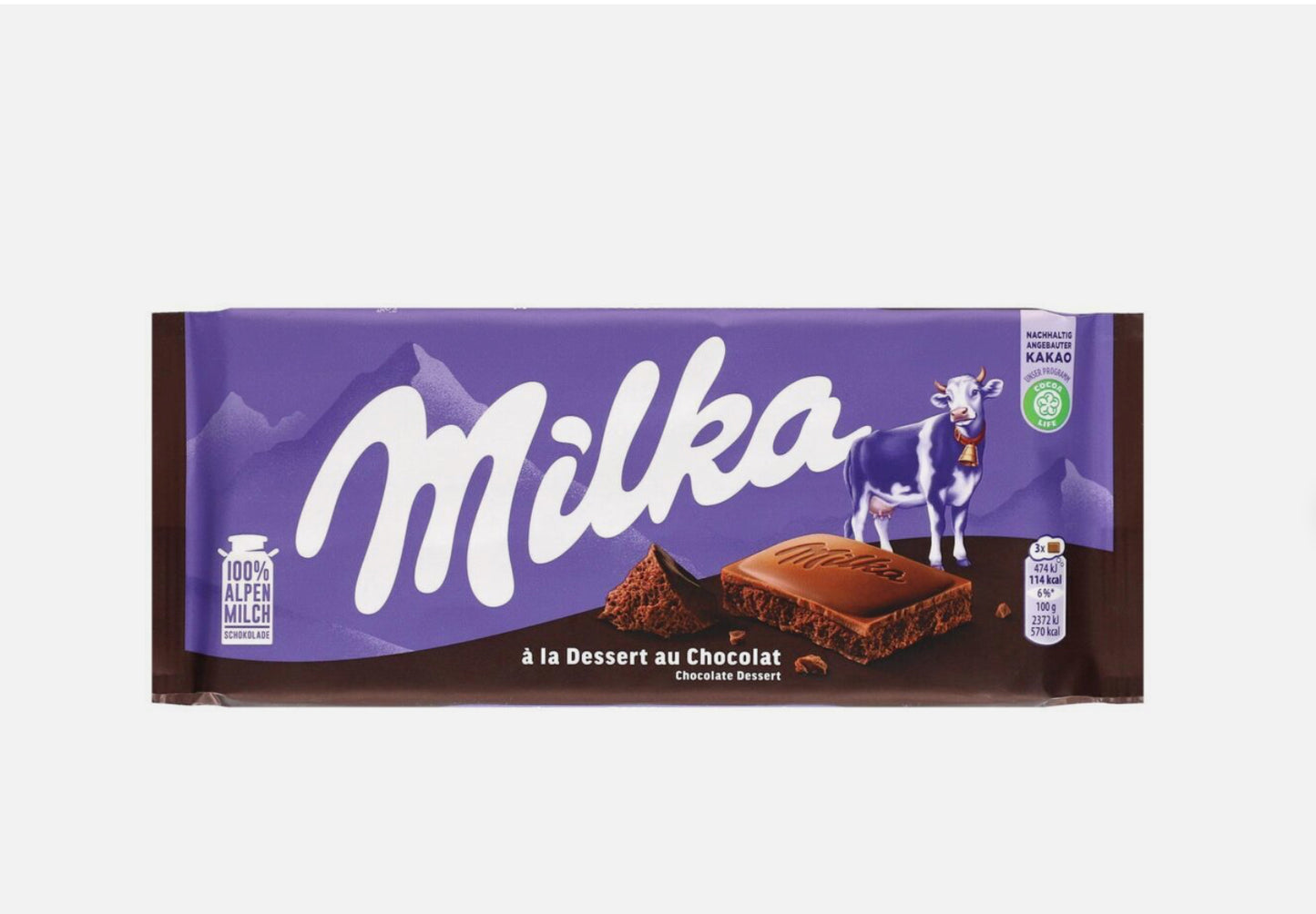 MILKA CHOCOLATE DESSERT 100g 22pcs