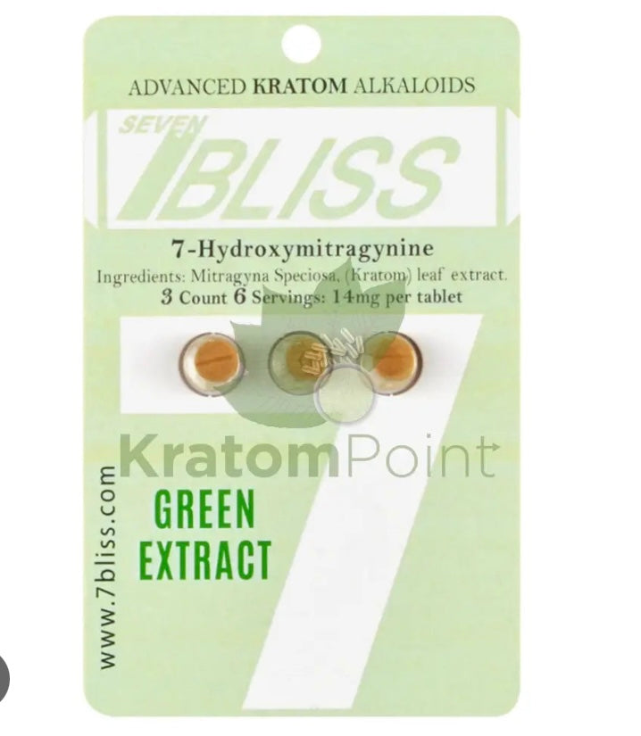 SEVEN BLISS (Kratom Extract Alkaloids) *Pack of 12 pcs*