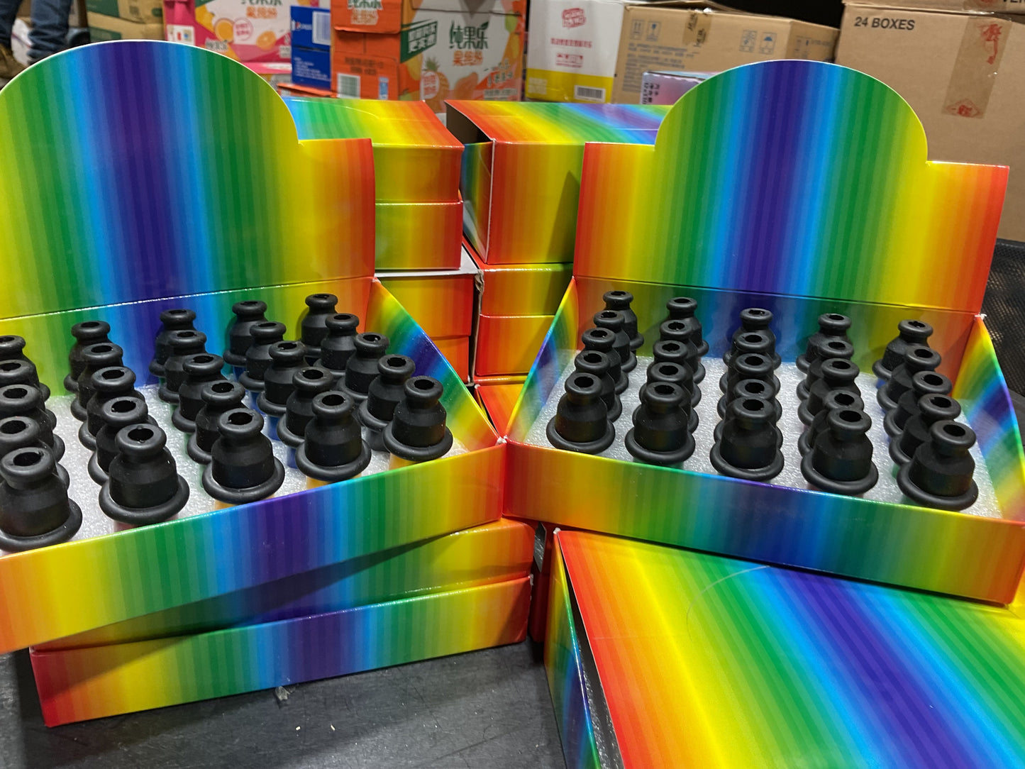Hiter Metal Color With Rubber Tips (25pcs)