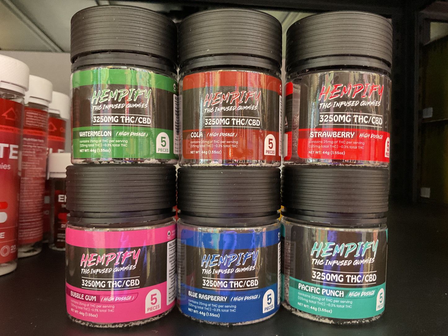 HEMPIFY 5 PIECES/ 3250 MG THC/ CBD