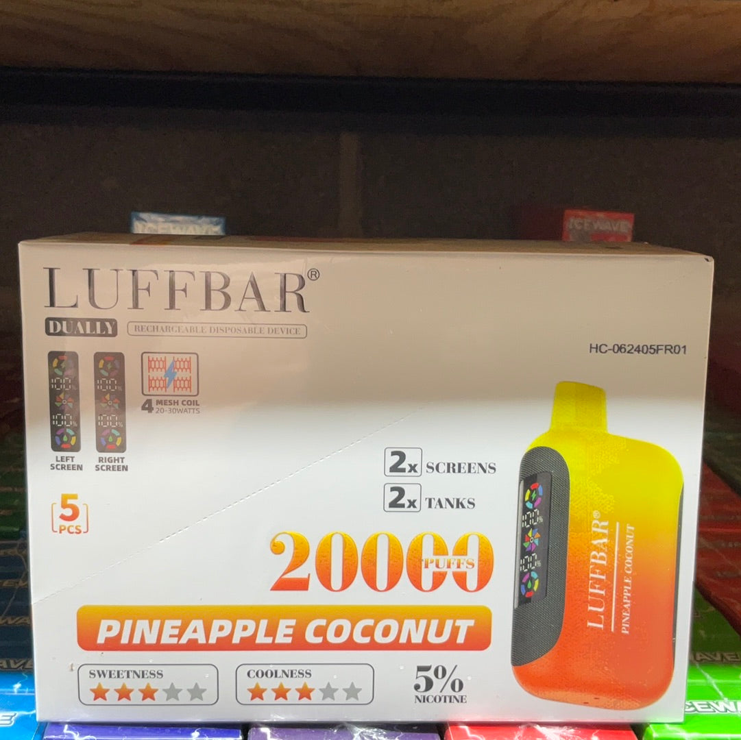 LuffBar Dually 20k Puffs (5 Pack)