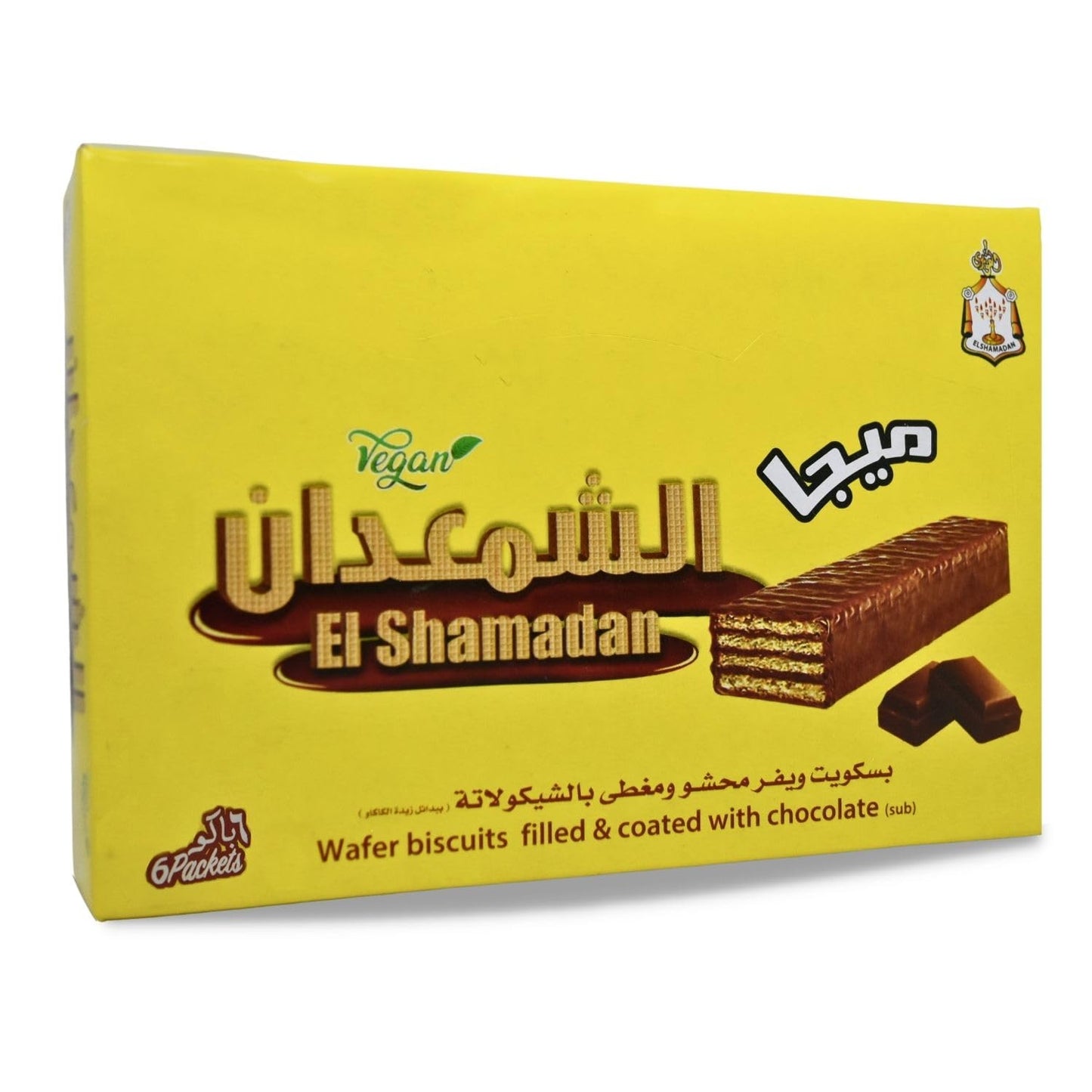 EL SHAMADAN MEGA WAFER BISCUIT FILLED.                                                                    (12BOXx6PACKETS)