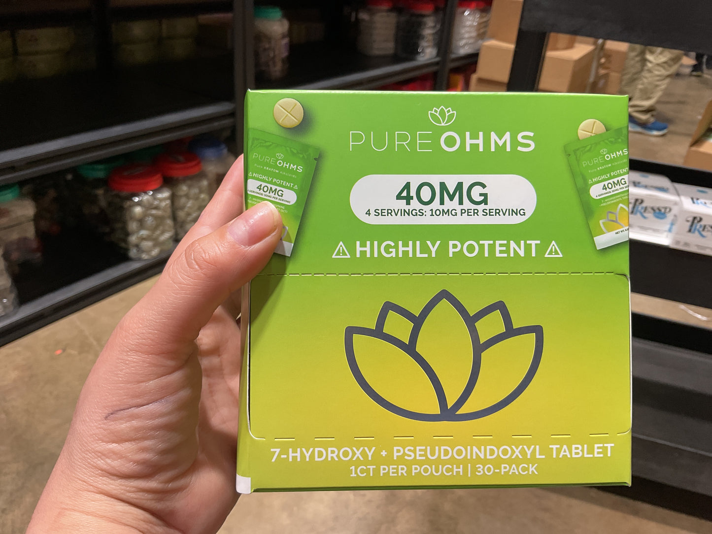 PURE OHMS 40Mg 30 Pack