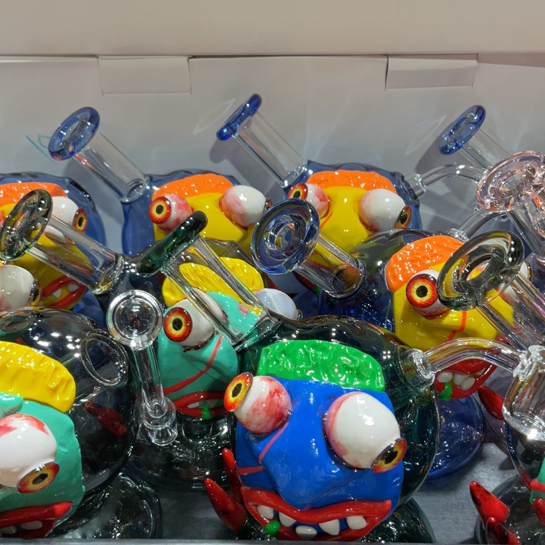 Glass Crazy Faces