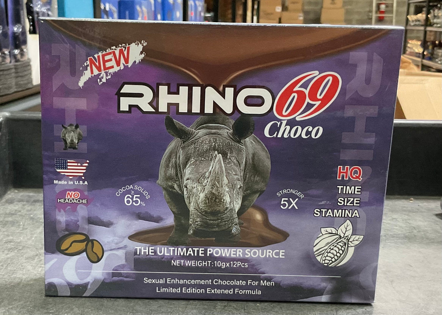 Rhino Chocolate 5x Stronger (12 Pcs)