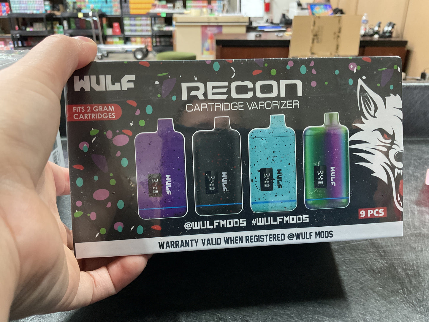 Wulf Recon Cartridge Vaporizer  9 pcs