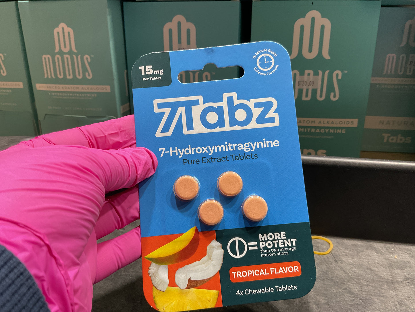 7Tabs ‘7- Hydroxymitragynine’ Kratom (10 Pack) *15mg* 4 cap
