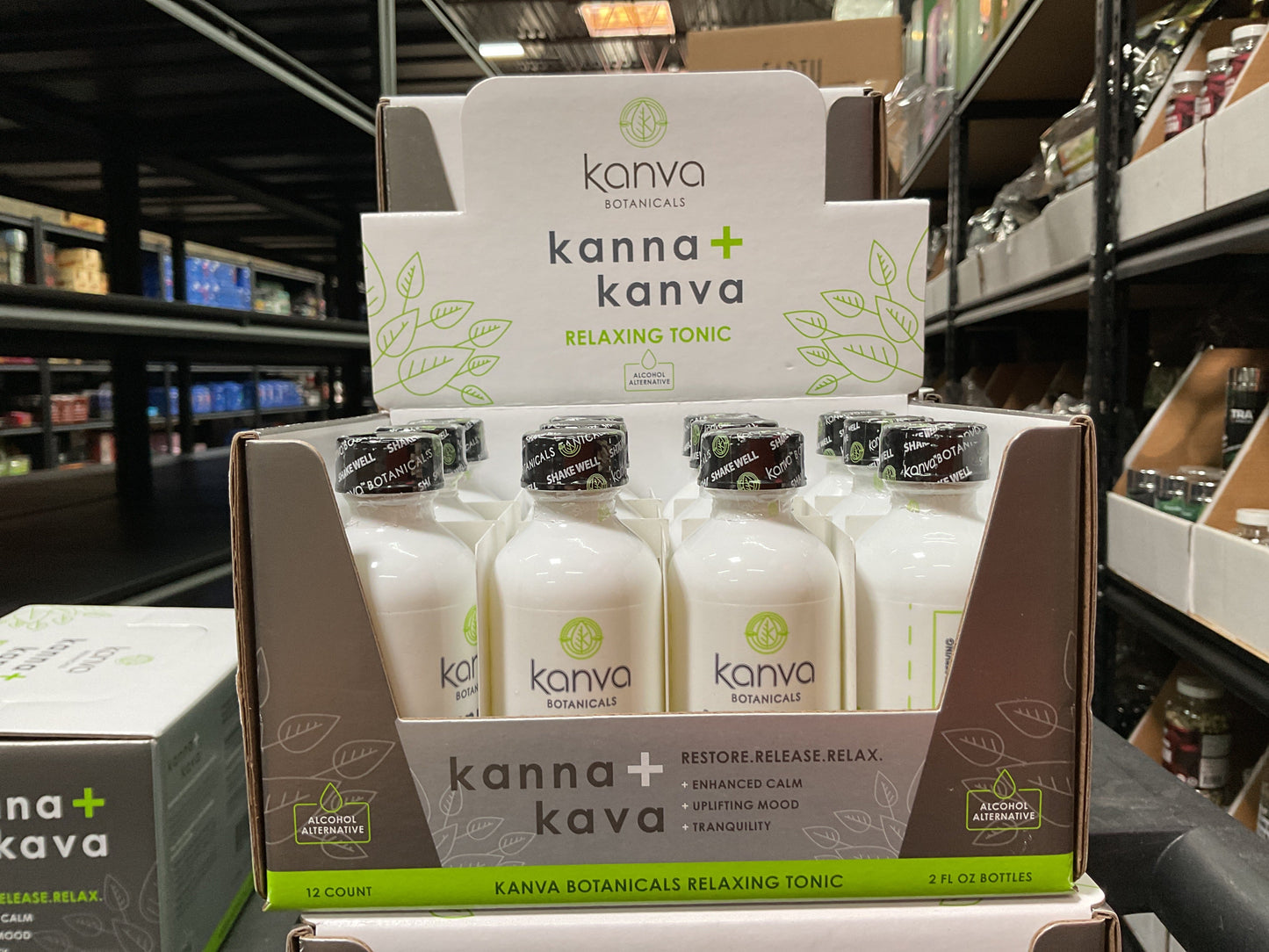 KANVA BOTANICALS (relaxing tonic) 60ML (Liquid bottle 2oz) *12 count*