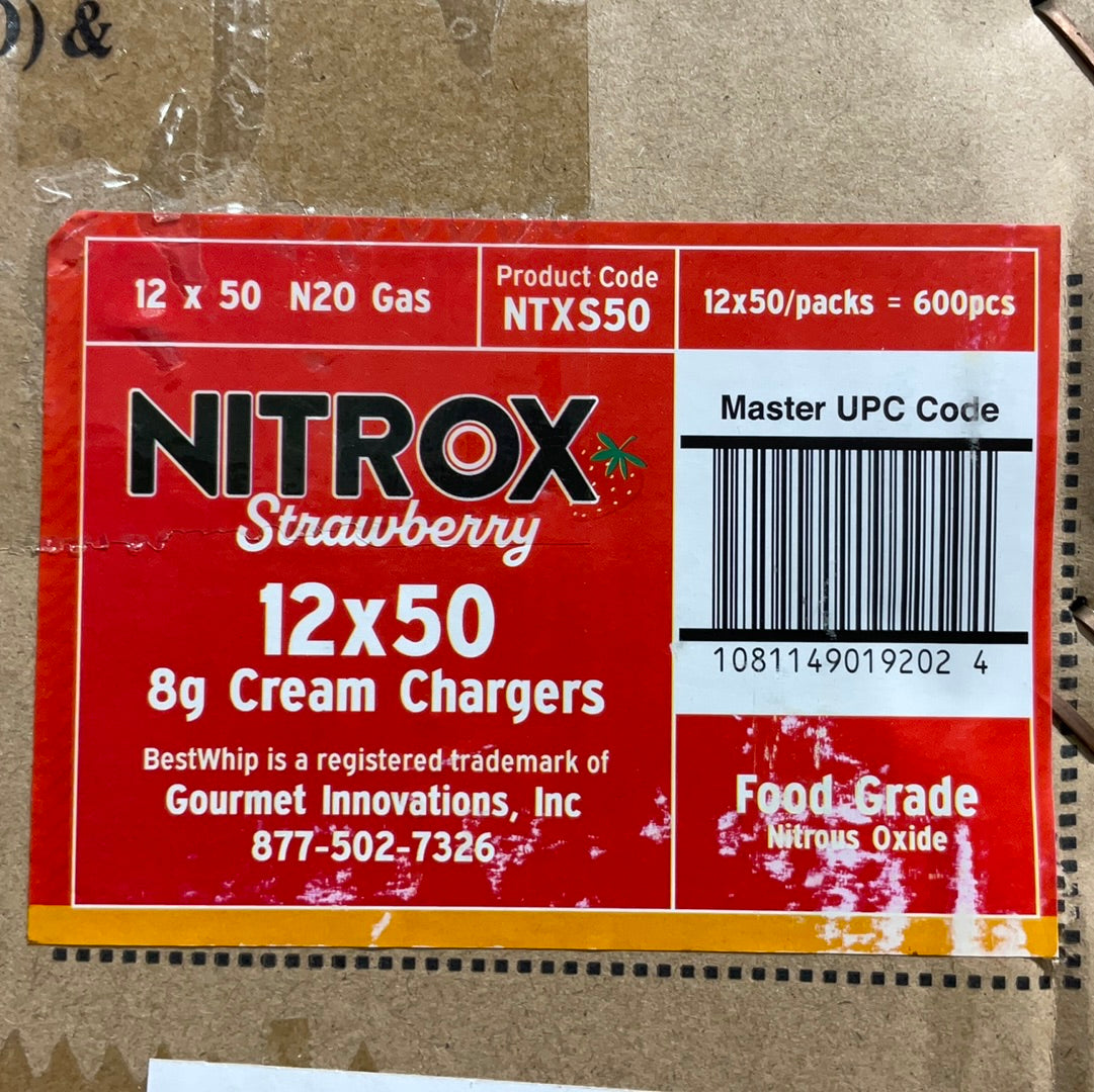 Nitrox N20 Cream Charges 12x50 8g