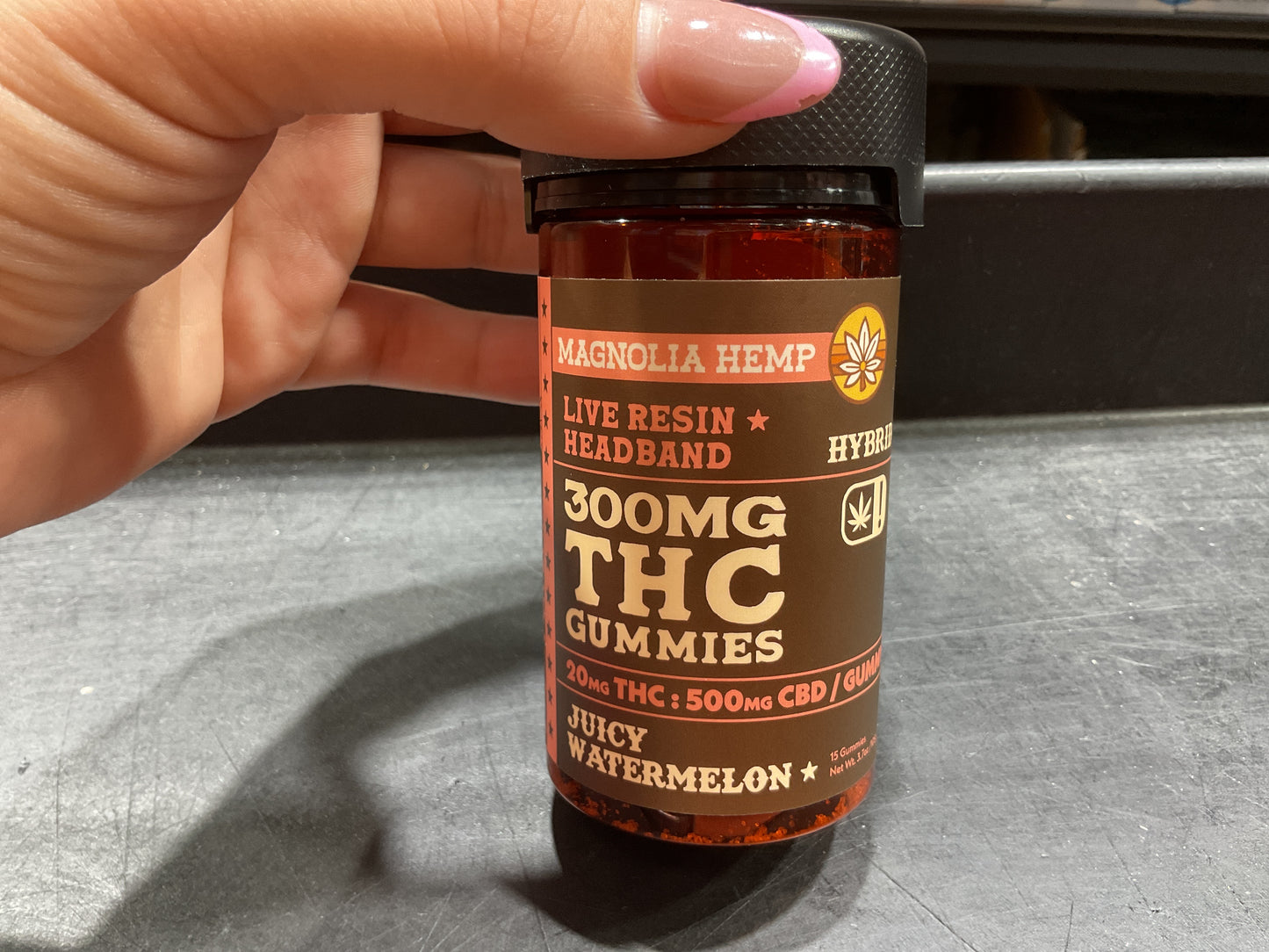 Magnolia Hemp (Live resing) 300MG THC Gummies *20mg*