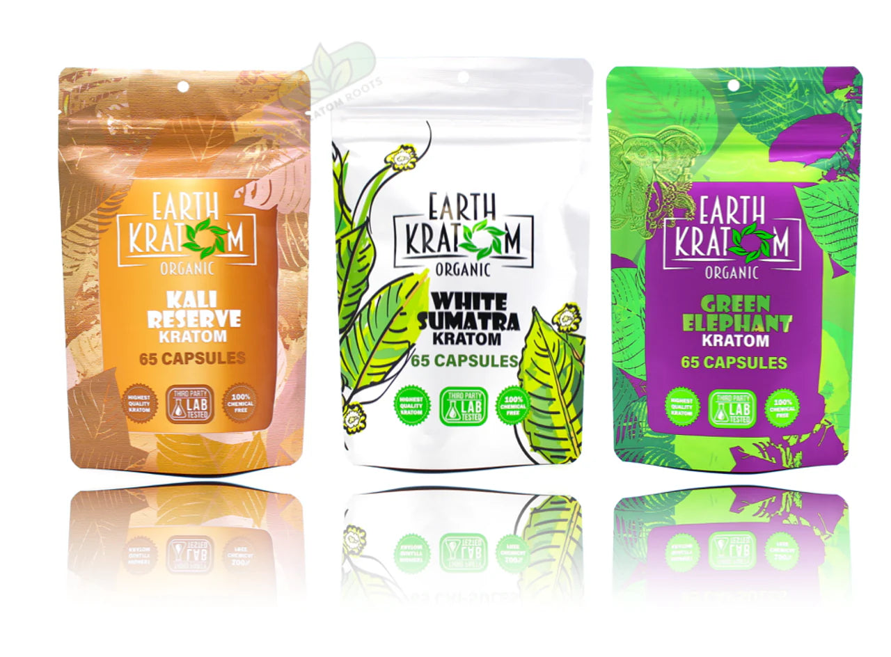 Earth Kratom Capsules 3 Strains Combo  (Limited Edition)